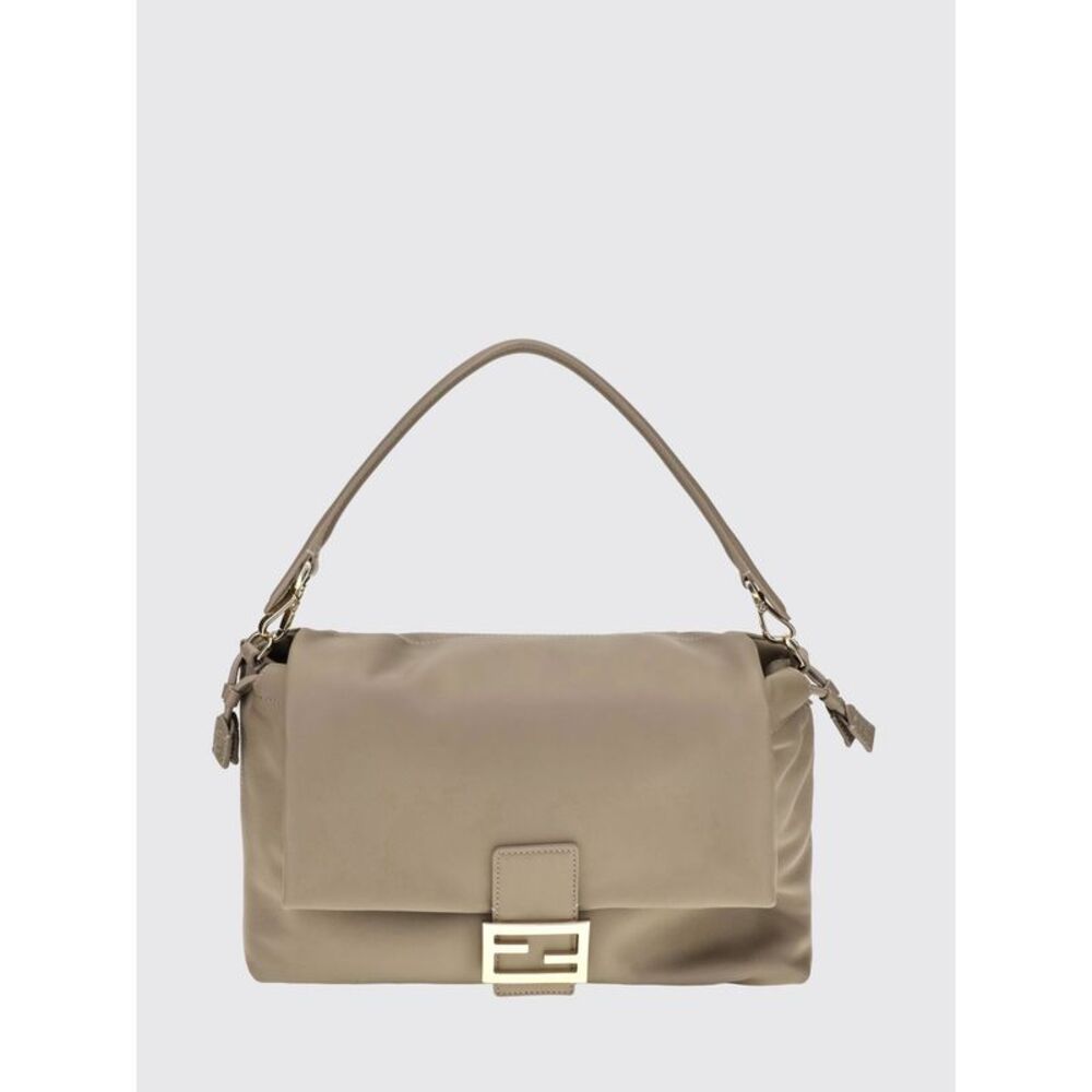Fendi Women Fendi Baguette Large Lambskin Nappa Shoulder Bag With Ff Monogram